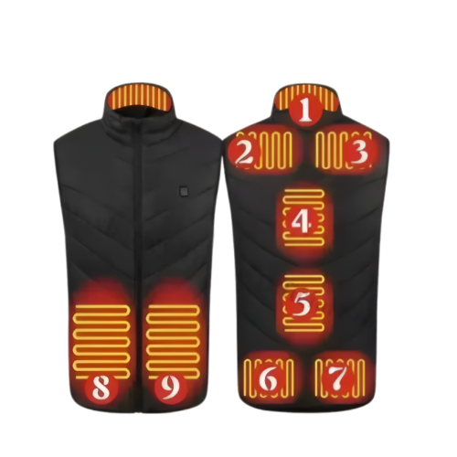 Gilet chauffant femme sans manches infrarouge avec batterie