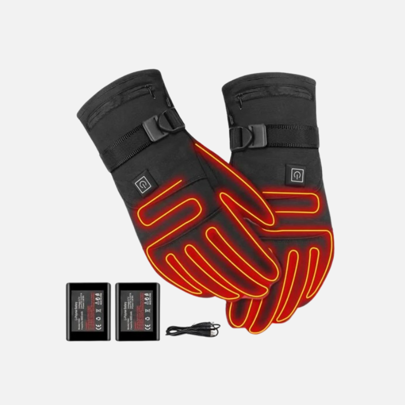 Gants chauffants ski optimal avec batterie rechargeable