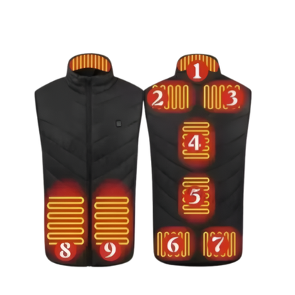 Gilet chauffant femme sans manches infrarouge avec batterie