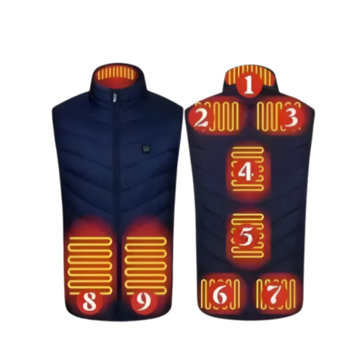 Gilet chauffant femme sans manches infrarouge avec batterie