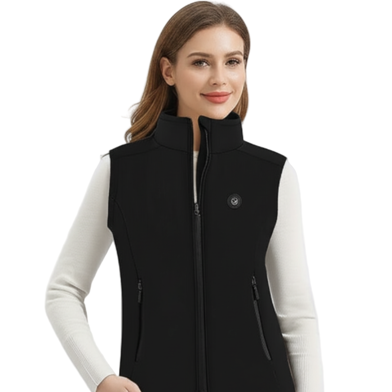 Gilet chauffant femme sport avec batterie