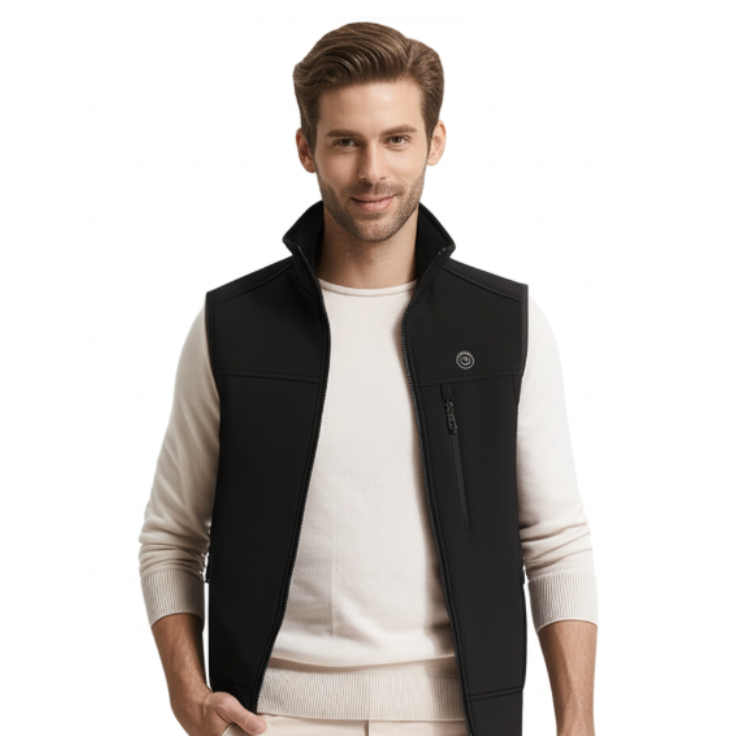 Gilet chauffant homme sport avec batterie
