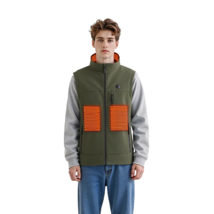 Gilet chauffant homme sport avec batterie