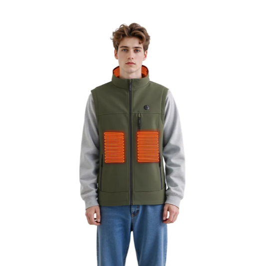 Gilet chauffant homme sport avec batterie