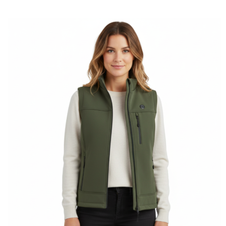 Gilet chauffant femme sport avec batterie