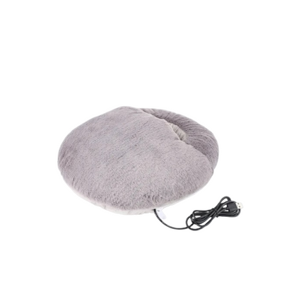 Chauffant pied velours doux rond lavable