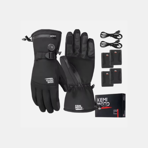 Gants chauffants moto imperméable et tactile