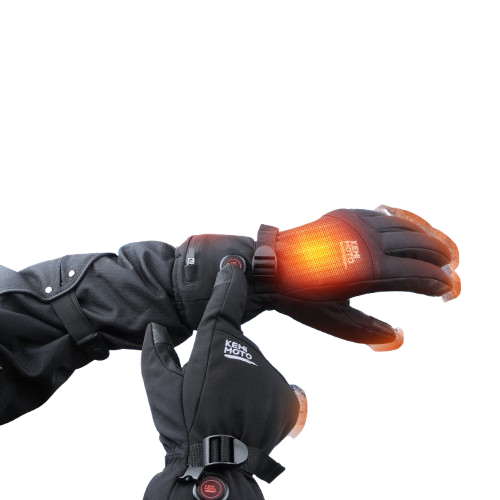 Gants chauffants moto imperméable et tactile